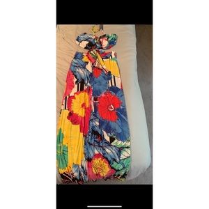 Two piece colorful beach set